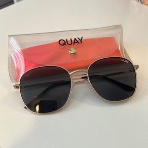 Quay Australia Black and Gold Sunglasses